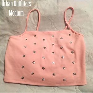 URBAN OUTFITTERS FLOWER CROP TOP SOLD